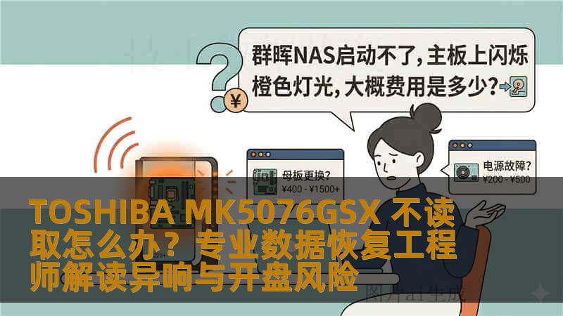 TOSHIBA MK5076GSX 不读取怎么办？专业数据恢复工程师解读异响与开盘风险