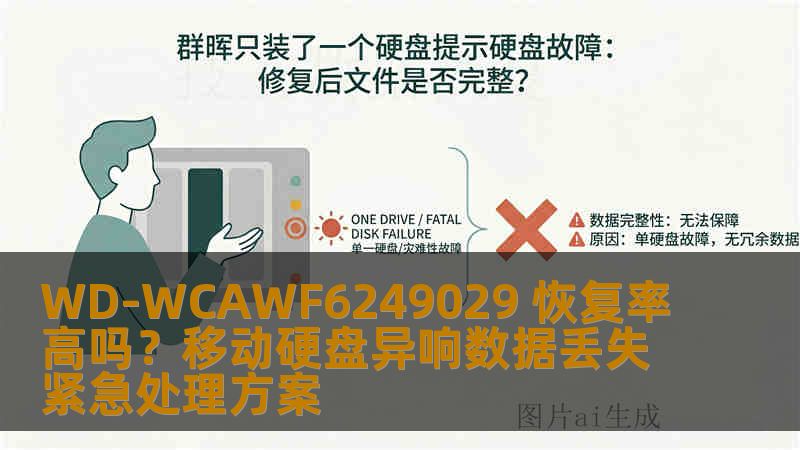 WD-WCAWF6249029 恢复率高吗？移动硬盘异响数据丢失紧急处理方案