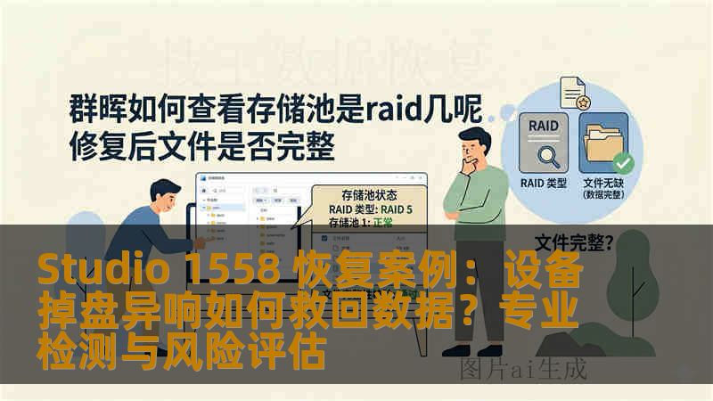 Studio 1558 恢复案例：设备掉盘异响如何救回数据？专业检测与风险评估