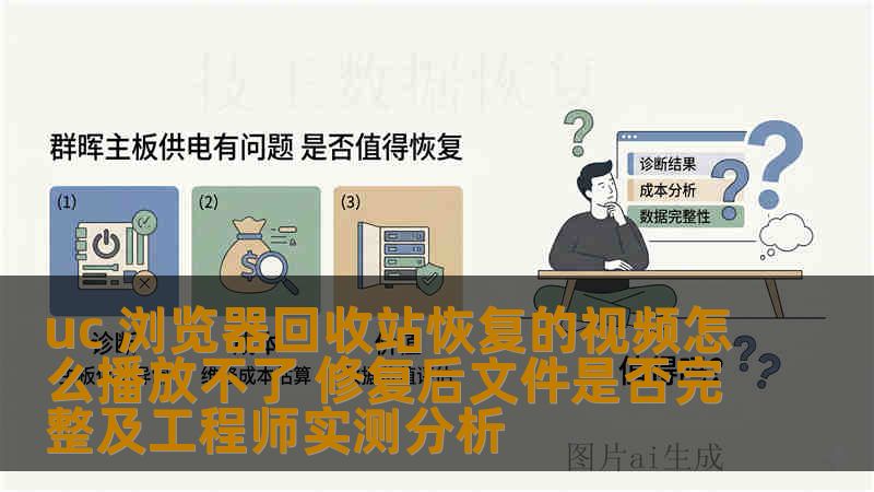 uc 浏览器回收站恢复的视频怎么播放不了 修复后文件是否完整及工程师实测分析