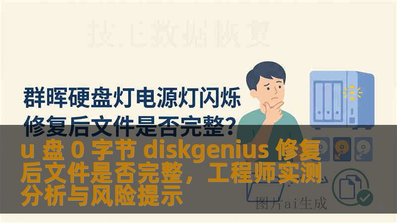u 盘 0 字节 diskgenius 修复后文件是否完整，工程师实测分析与风险提示