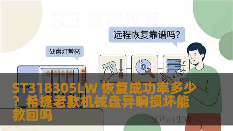 ST318305LW 恢复成功率多少？希捷老款机械盘异响损坏能救回吗