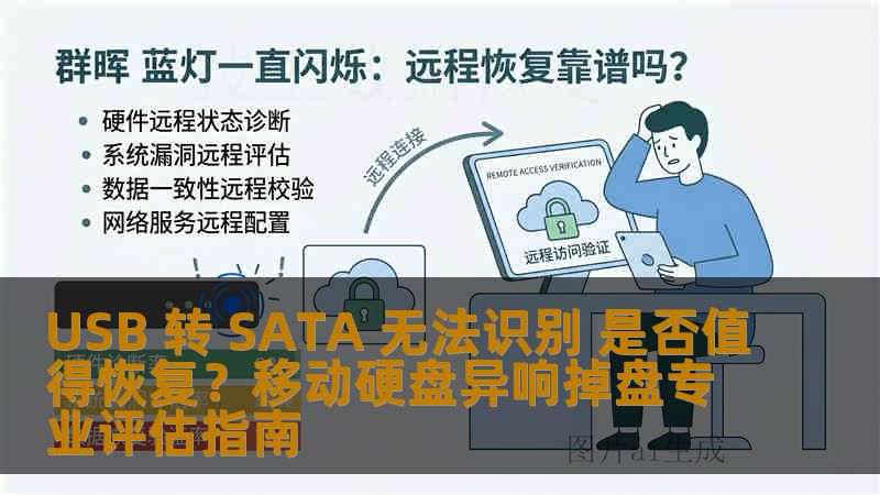 USB 转 SATA 无法识别 是否值得恢复？移动硬盘异响掉盘专业评估指南