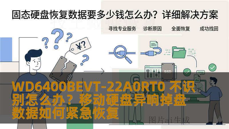 WD6400BEVT-22A0RT0 不识别怎么办？移动硬盘异响掉盘数据如何紧急恢复