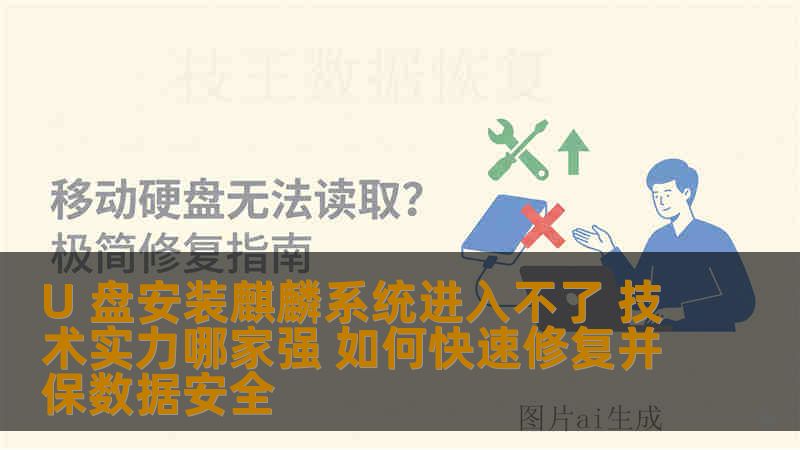 U 盘安装麒麟系统进入不了 技术实力哪家强 如何快速修复并保数据安全