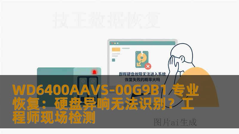 WD6400AAVS-00G9B1 专业恢复：硬盘异响无法识别？工程师现场检测