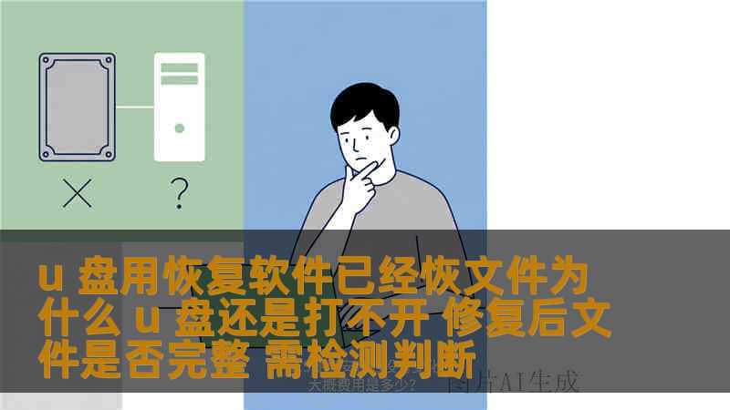 u 盘用恢复软件已经恢文件为什么 u 盘还是打不开 修复后文件是否完整 需检测判断