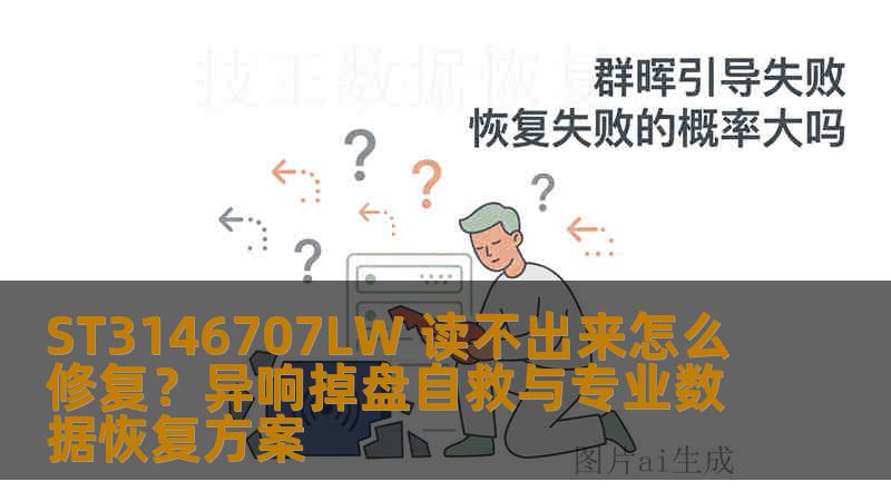 ST3146707LW 读不出来怎么修复？异响掉盘自救与专业数据恢复方案