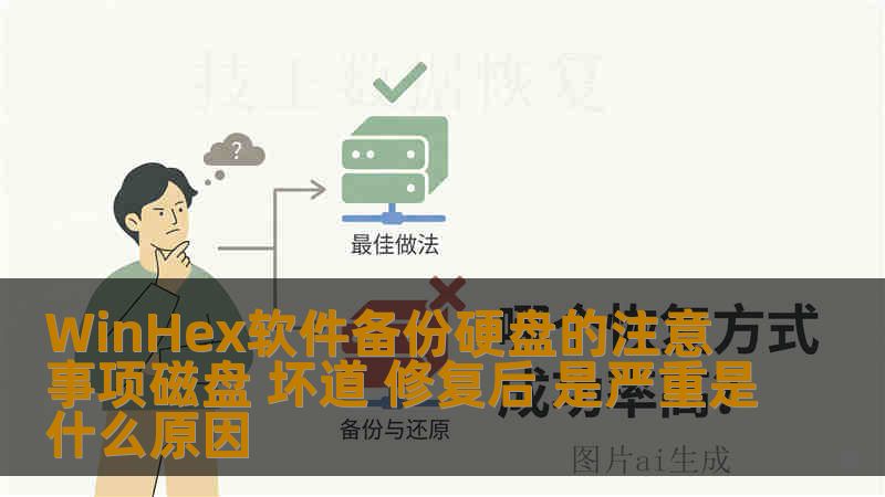 WinHex软件备份硬盘的注意事项磁盘 坏道 修复后 是严重是什么原因