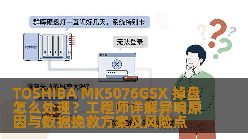 TOSHIBA MK5076GSX 掉盘怎么处理？工程师详解异响原因与数据挽救方案及风险点