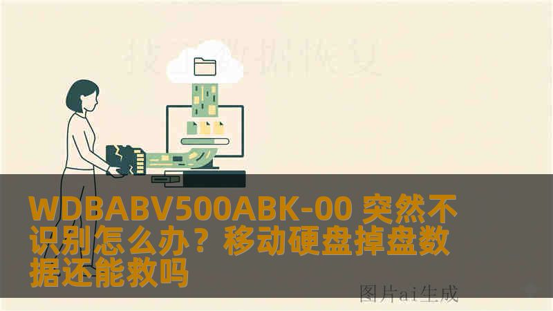 WDBABV500ABK-00 突然不识别怎么办？移动硬盘掉盘数据还能救吗