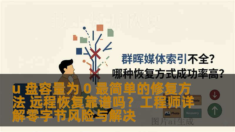 u 盘容量为 0 最简单的修复方法 远程恢复靠谱吗？工程师详解零字节风险与解决