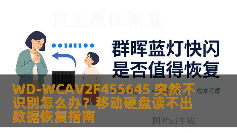 WD-WCAV2F455645 突然不识别怎么办？移动硬盘读不出数据恢复指南