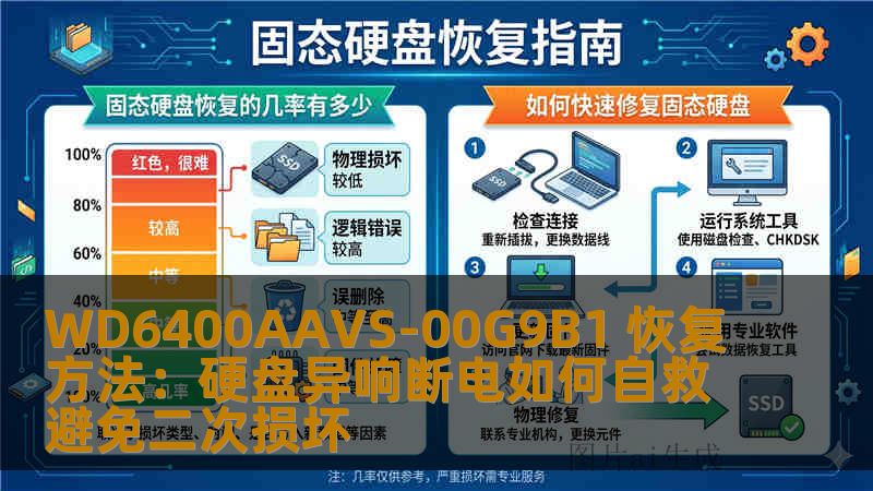 WD6400AAVS-00G9B1 恢复方法：硬盘异响断电如何自救避免二次损坏