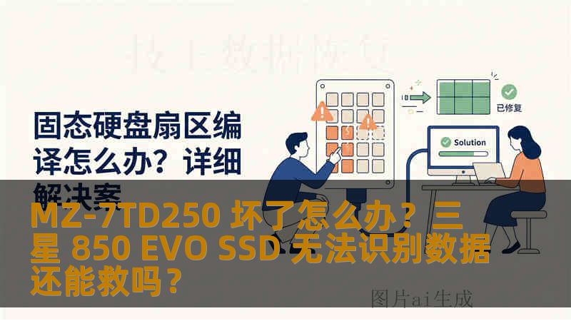 MZ-7TD250 坏了怎么办？三星 850 EVO SSD 无法识别数据还能救吗？