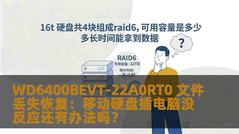 WD6400BEVT-22A0RT0 文件丢失恢复：移动硬盘插电脑没反应还有办法吗？