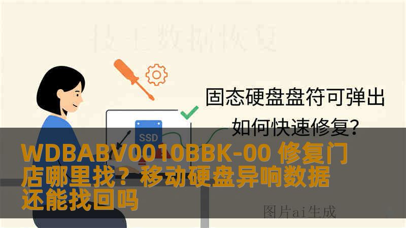 WDBABV0010BBK-00 修复门店哪里找？移动硬盘异响数据还能找回吗