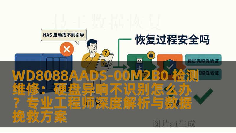 WD8088AADS-00M2B0 检测维修：硬盘异响不识别怎么办？专业工程师深度解析与数据挽救方案