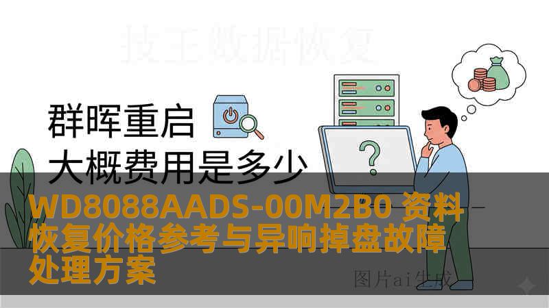 WD8088AADS-00M2B0 资料恢复价格参考与异响掉盘故障处理方案