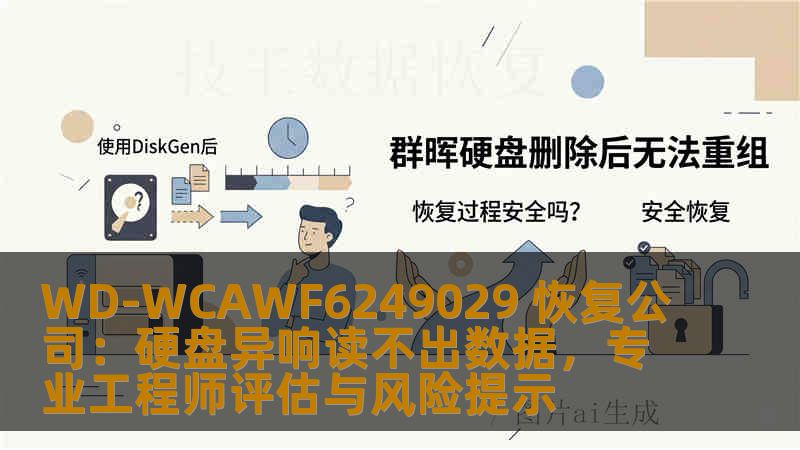 WD-WCAWF6249029 恢复公司：硬盘异响读不出数据，专业工程师评估与风险提示