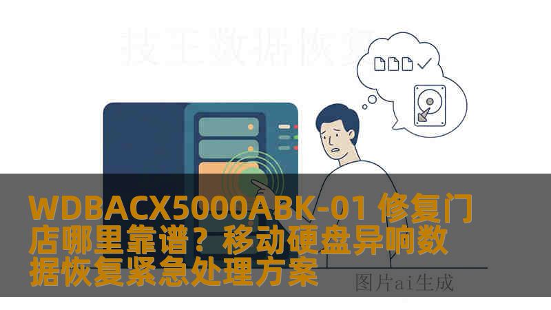 WDBACX5000ABK-01 修复门店哪里靠谱？移动硬盘异响数据恢复紧急处理方案