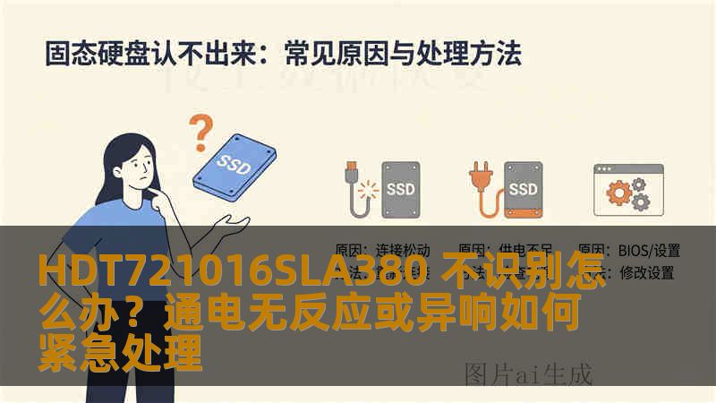 HDT721016SLA380 不识别怎么办？通电无反应或异响如何紧急处理
