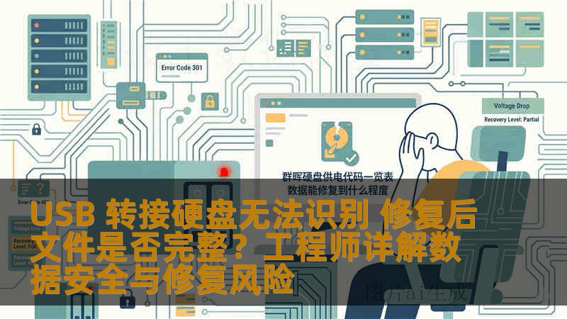 USB 转接硬盘无法识别 修复后文件是否完整？工程师详解数据安全与修复风险