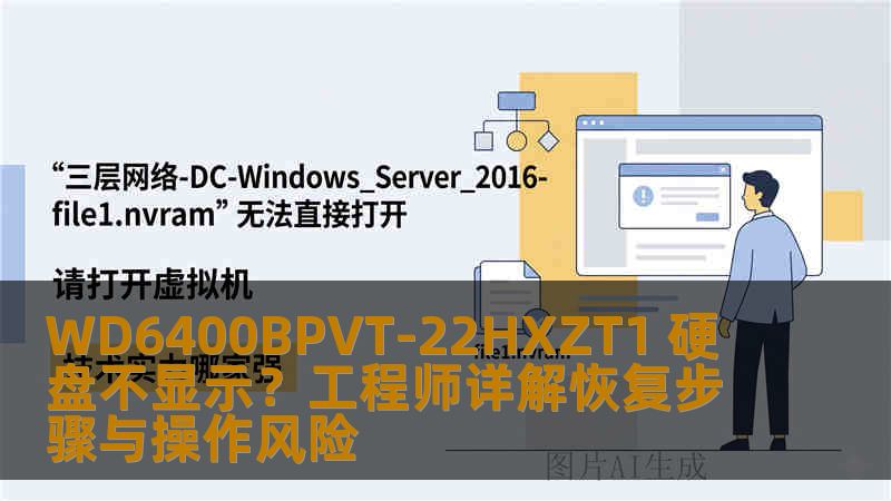 WD6400BPVT-22HXZT1 硬盘不显示？工程师详解恢复步骤与操作风险