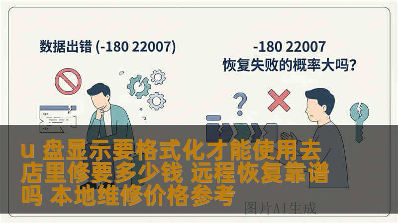 u 盘显示要格式化才能使用去店里修要多少钱 远程恢复靠谱吗 本地维修价格参考