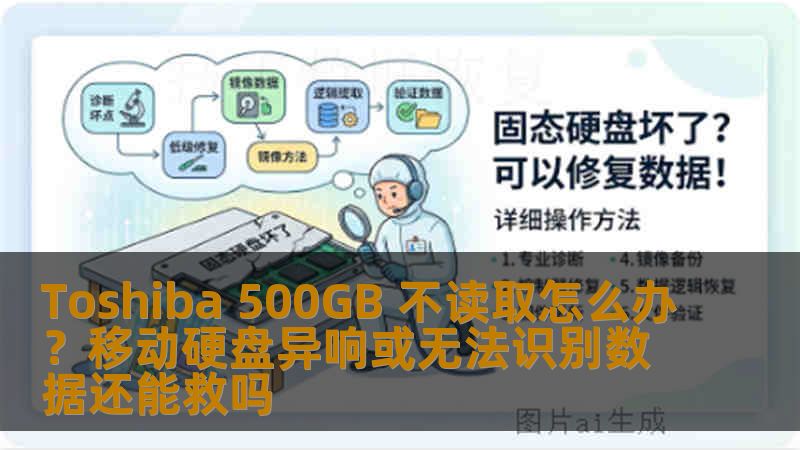 Toshiba 500GB 不读取怎么办？移动硬盘异响或无法识别数据还能救吗