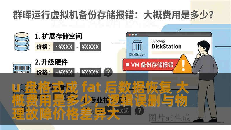 u 盘格式成 fat 后数据恢复 大概费用是多少，逻辑误删与物理故障价格差异大