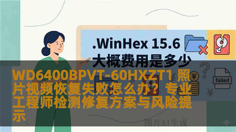 WD6400BPVT-60HXZT1 照片视频恢复失败怎么办？专业工程师检测修复方案与风险提示