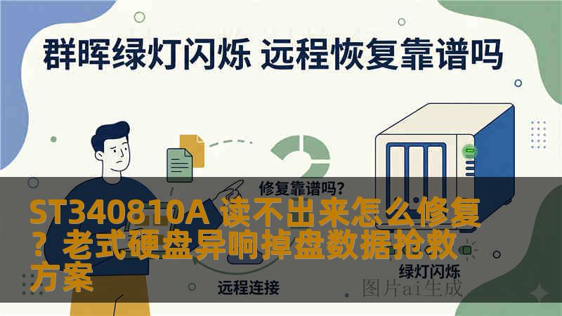 ST340810A 读不出来怎么修复？老式硬盘异响掉盘数据抢救方案
