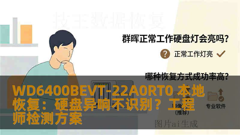 WD6400BEVT-22A0RT0 本地恢复：硬盘异响不识别？工程师检测方案