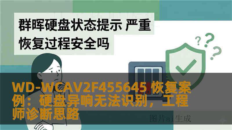 WD-WCAV2F455645 恢复案例：硬盘异响无法识别，工程师诊断思路