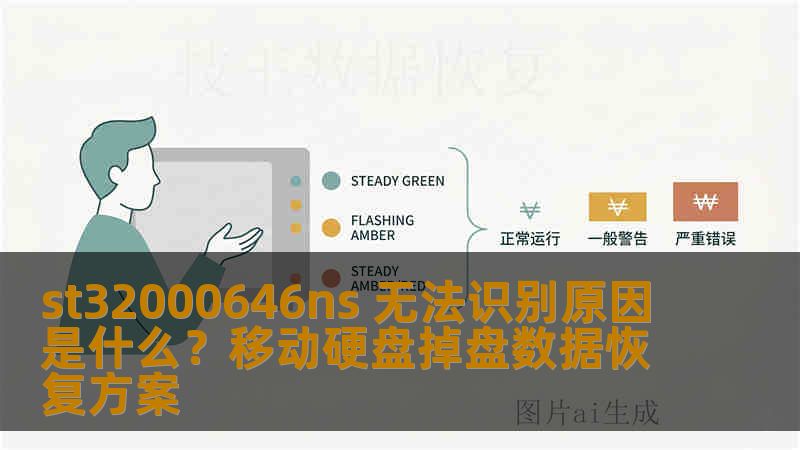 st32000646ns 无法识别原因是什么？移动硬盘掉盘数据恢复方案