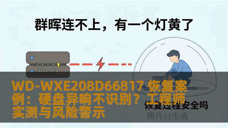 WD-WXE208D66817 恢复案例：硬盘异响不识别？工程师实测与风险警示