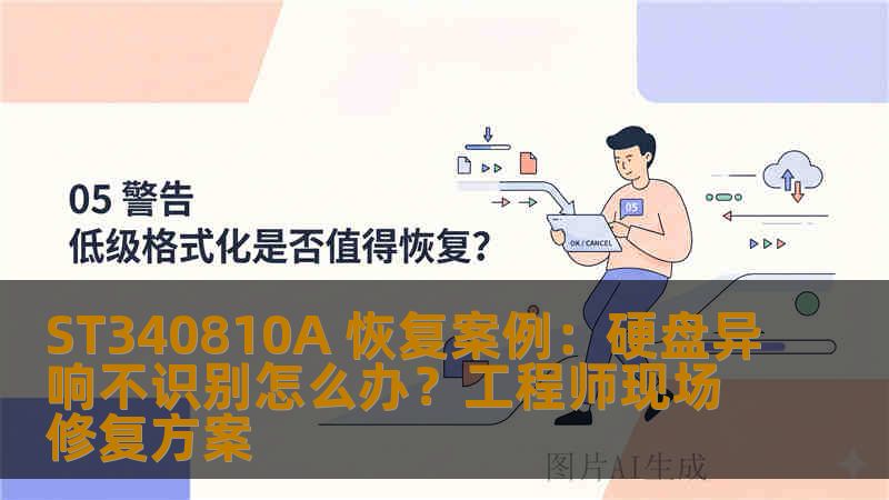 ST340810A 恢复案例：硬盘异响不识别怎么办？工程师现场修复方案