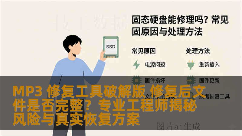 MP3 修复工具破解版 修复后文件是否完整？专业工程师揭秘风险与真实恢复方案