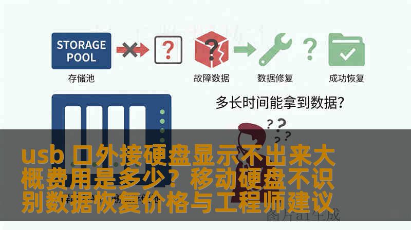 usb 口外接硬盘显示不出来大概费用是多少？移动硬盘不识别数据恢复价格与工程师建议