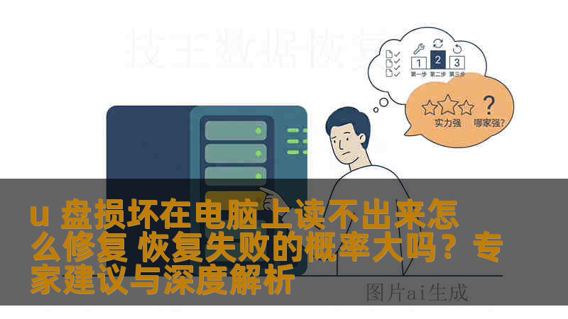 u 盘损坏在电脑上读不出来怎么修复 恢复失败的概率大吗？专家建议与深度解析