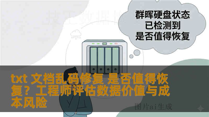 txt 文档乱码修复 是否值得恢复？工程师评估数据价值与成本风险