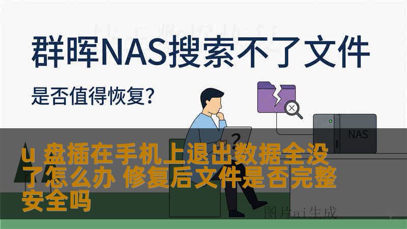 u 盘插在手机上退出数据全没了怎么办 修复后文件是否完整安全吗