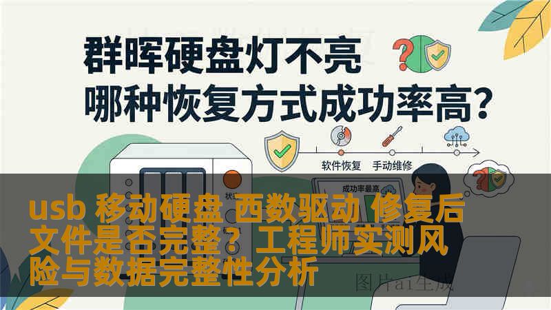 usb 移动硬盘 西数驱动 修复后文件是否完整？工程师实测风险与数据完整性分析