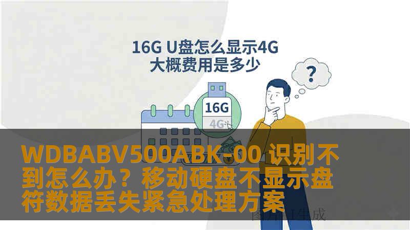 WDBABV500ABK-00 识别不到怎么办？移动硬盘不显示盘符数据丢失紧急处理方案