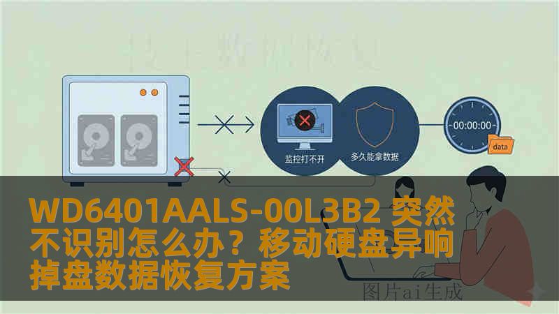 WD6401AALS-00L3B2 突然不识别怎么办？移动硬盘异响掉盘数据恢复方案