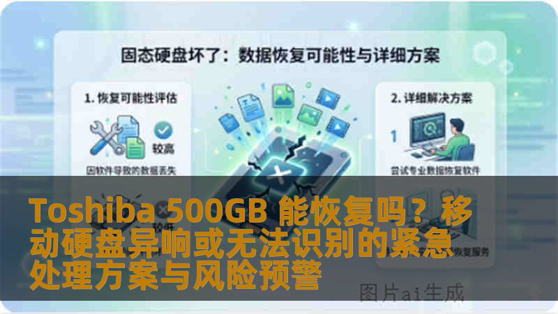 Toshiba 500GB 能恢复吗？移动硬盘异响或无法识别的紧急处理方案与风险预警