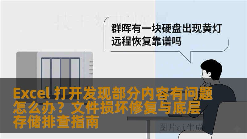 Excel 打开发现部分内容有问题怎么办？文件损坏修复与底层存储排查指南