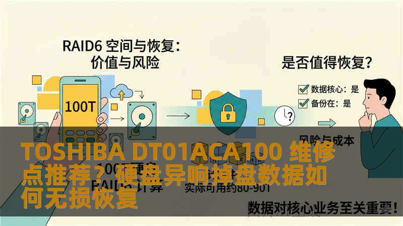 TOSHIBA DT01ACA100 维修点推荐？硬盘异响掉盘数据如何无损恢复
