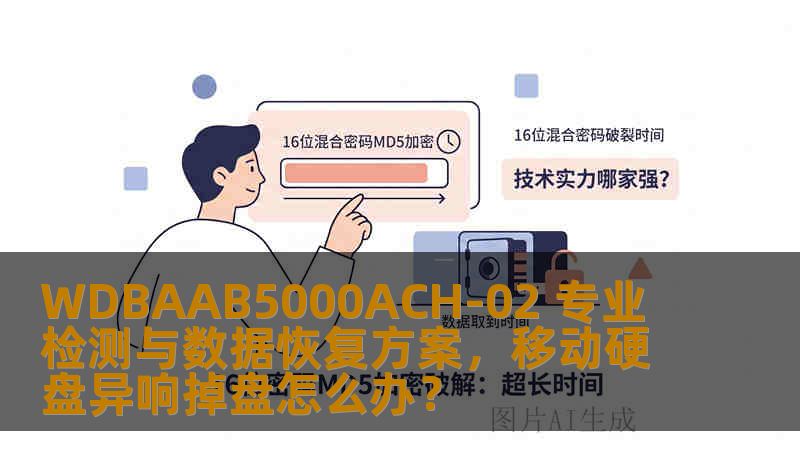 WDBAAB5000ACH-02 专业检测与数据恢复方案，移动硬盘异响掉盘怎么办？